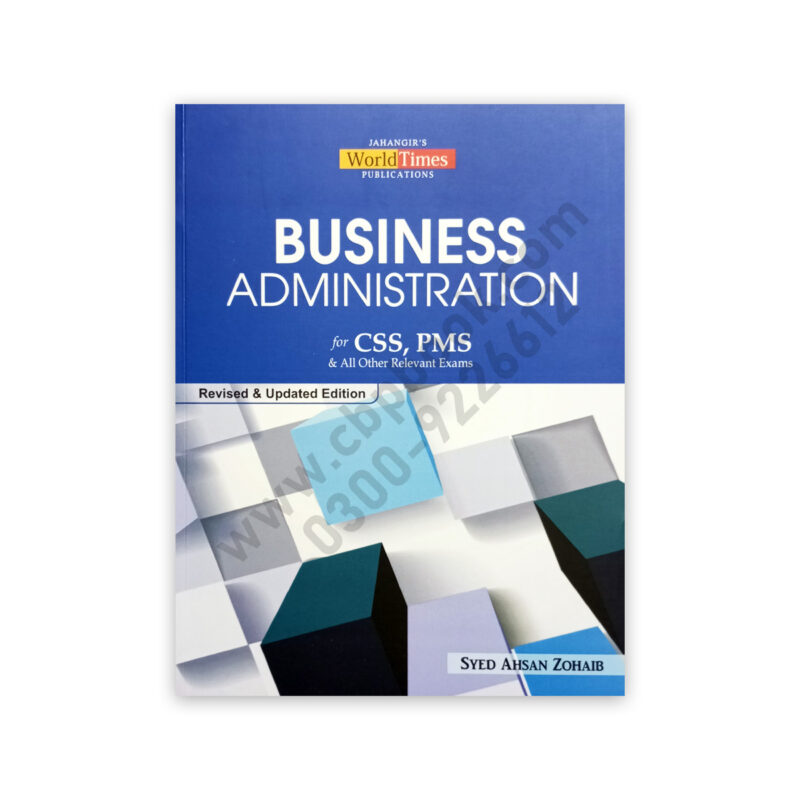 Business Administration For CSS PMS By Syed Ahsan Zohaib – JWT